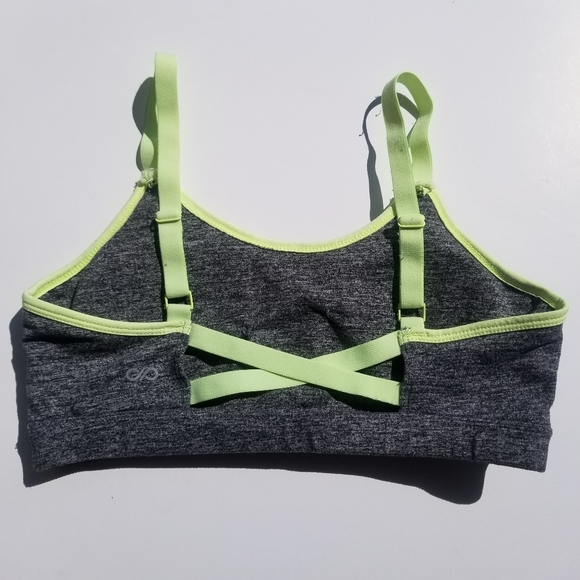 Forever 21 Sports Bra Grey and Green - Picture 2 of 4